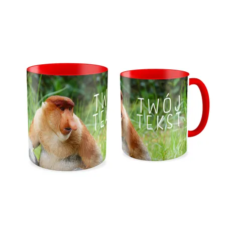 FOTO Kubek czerwony 330ml NOSACZ